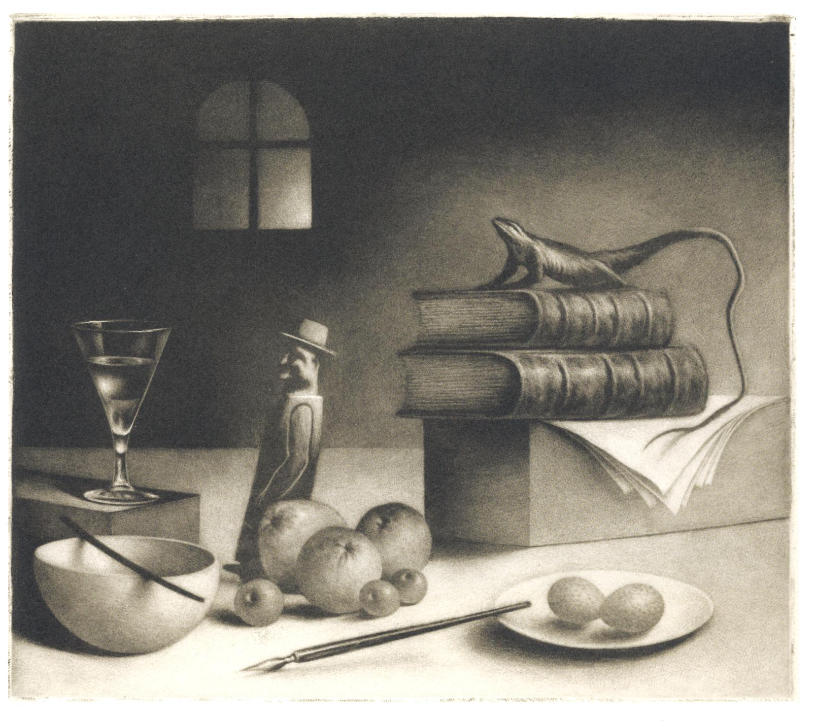 Erling Valtyrson — Kjellerbilde, mezzotint